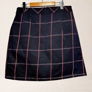 MARC CAIN Plaid Mini Skirt Preppy Academia Golfcore Tenniscore